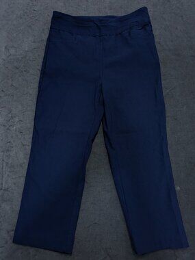Kim Rogers Tummy Control Capri Pants Size 6 Navy Blue Soft & Stretchy